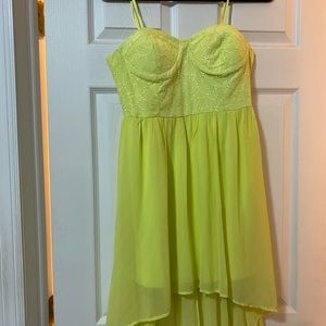 Neon Green Strappy Dress